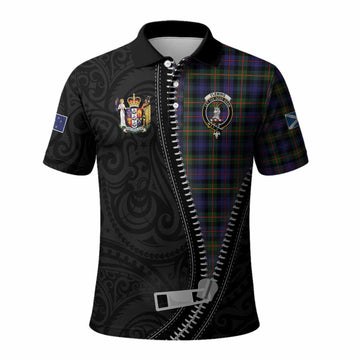 Fleming Tartan Polo Shirt New Zealand Pattern Unique Zipper Stylized