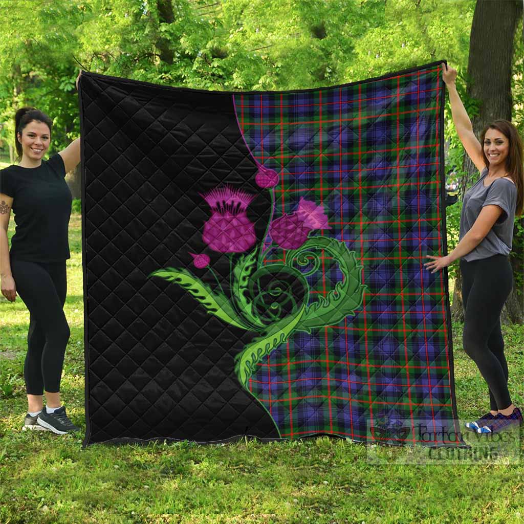 Fleming Tartan Premium Quilt Traditional Scottish Thistle - Tartan Vibes Clothing