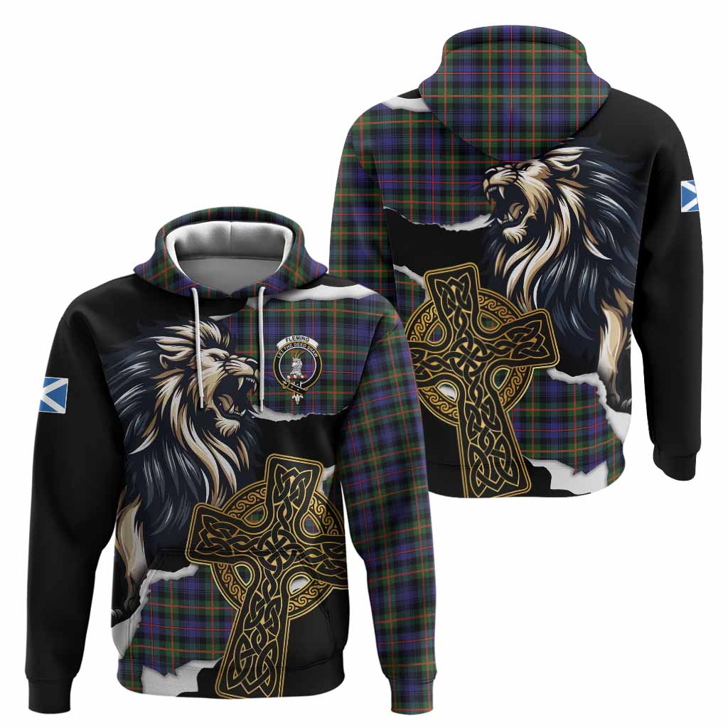 Fleming Tartan Scottish Hoodie Lion Celtic Heritage