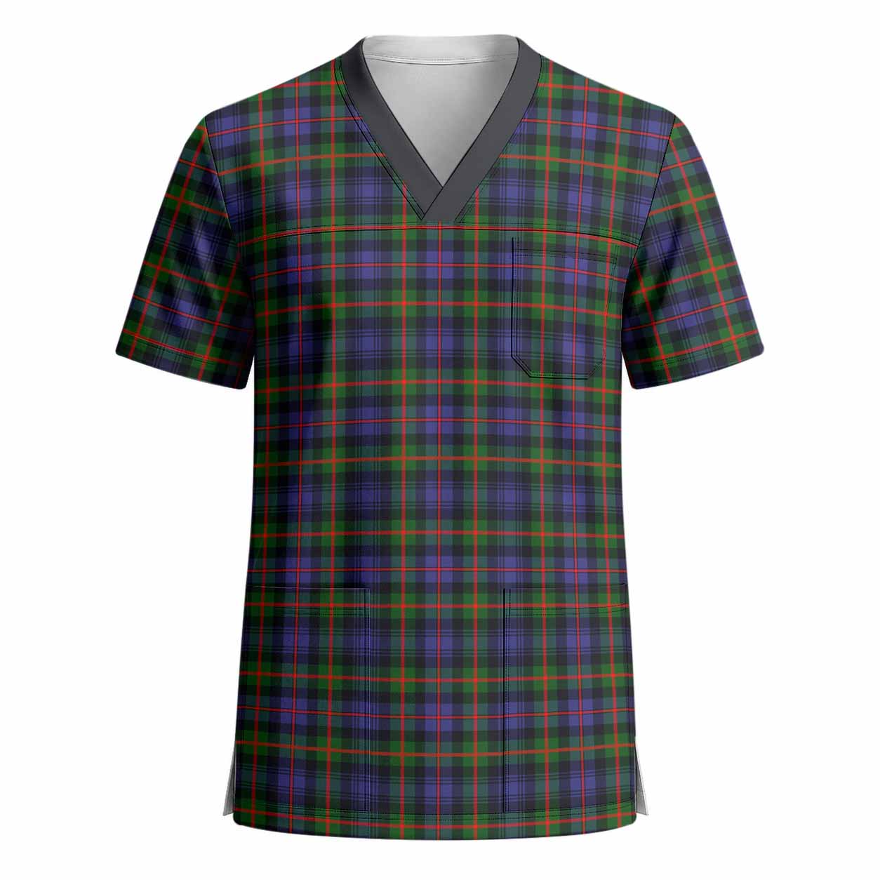 Fleming Tartan Scrub Top - Tartan Vibes Clothing