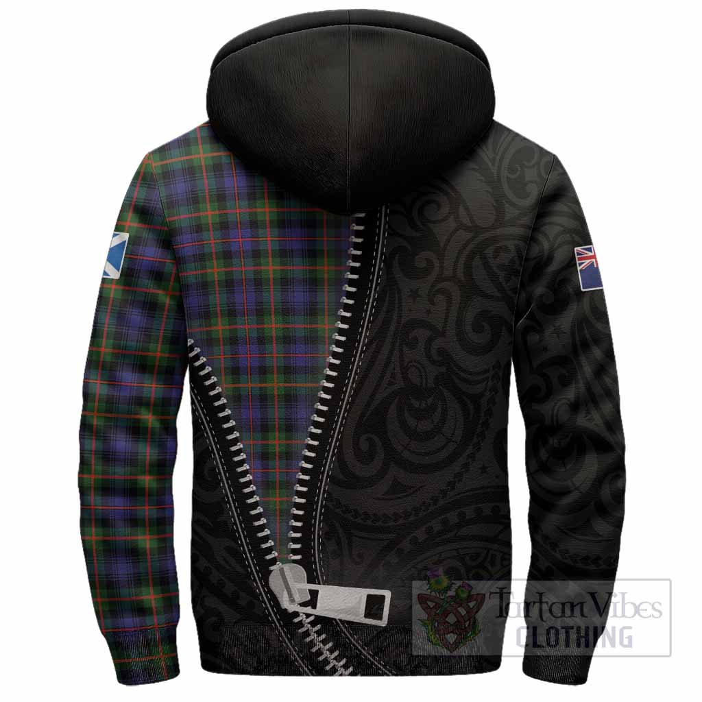 Fleming Tartan Sherpa Hoodie New Zealand Pattern Unique Zipper Stylized