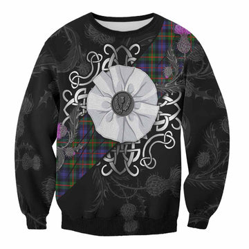 Fleming Tartan Sweatshirt Jacobite White Rose Unisex - Tartan Vibes Clothing