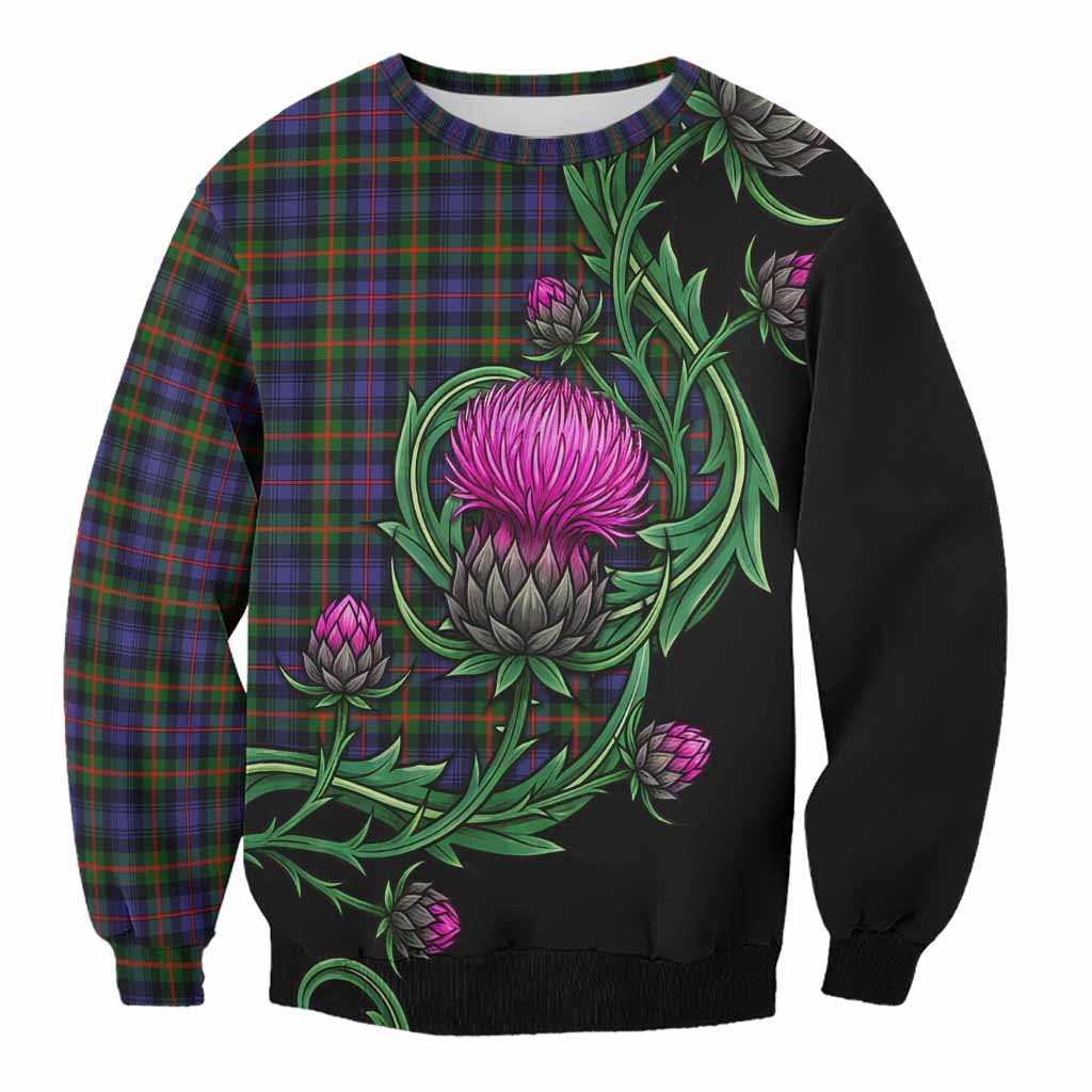 Fleming Tartan Sweatshirt Resilient Scottish Thistle Unisex - Tartan Vibes Clothing