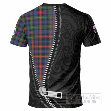 Fleming Tartan T-Shirt New Zealand Pattern Unique Zipper Stylized