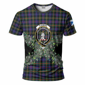Fleming Tartan T-Shirt Thistle Scottish Spirit