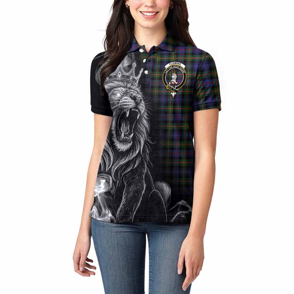 Fleming Tartan Women Polo Shirt Roaring Lion Heritage