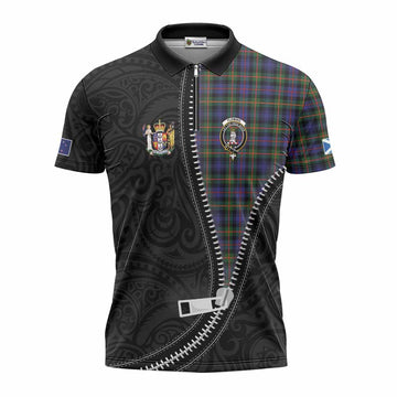 Fleming Tartan Zipper Polo Shirt New Zealand Pattern Unique Zipper Stylized