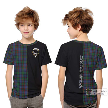 Fletcher Tartan Kid T-Shirt with Family Crest and Half Of Me Style Youth XL Size14 - Tartanvibesclothing Shop