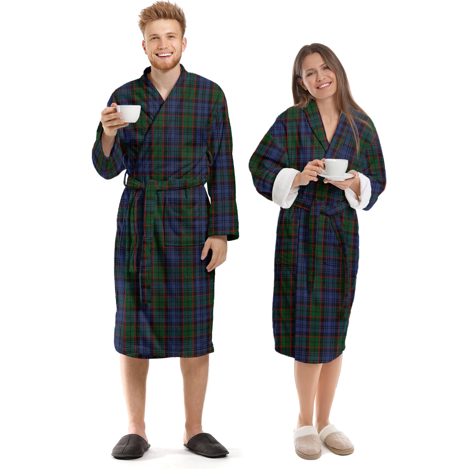 Fletcher Tartan Bathrobe Unisex S - Tartan Vibes Clothing