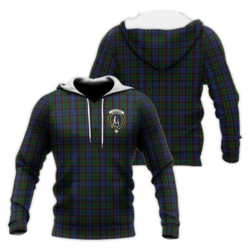 Fletcher Tartan Knitted Hoodie with Family Crest