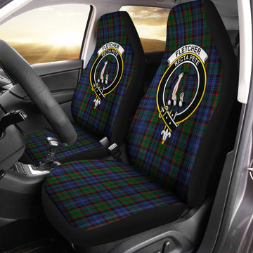 Fletcher Tartan Car Seat Cover with Family Crest One Size - Tartanvibesclothing