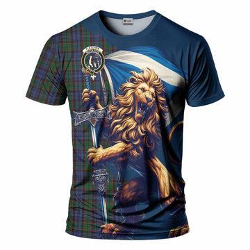 Fletcher Tartan Family Crest T-Shirt with Scottish Majestic Lion Kid's Shirt - Tartan Vibes Clothing