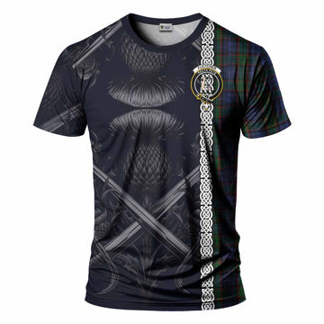 Fletcher Tartan T-Shirt with Family Crest Cross Sword Thistle Celtic Vibes Kid's Shirt - Tartan Vibes Clothing