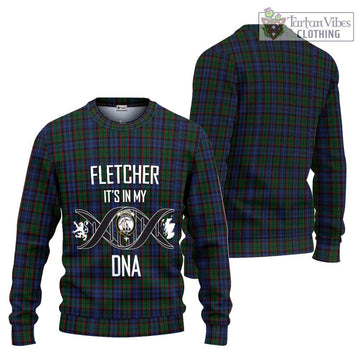 Fletcher Tartan Ugly Sweater with Family Crest DNA In Me Style