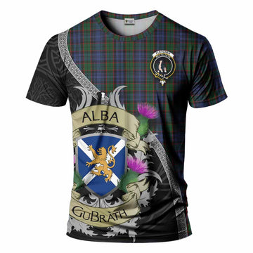 Fletcher Tartan Family Crest T-Shirt Lion Rampant Royal Thistle Shield Celtic Inspired