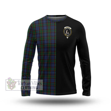 Fletcher Tartan Long Sleeve T-Shirt with Family Crest and Half Of Me Style Unisex - Tartanvibesclothing Shop