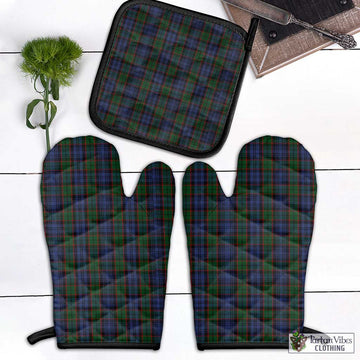Fletcher Tartan Combo Oven Mitt & Pot-Holder Combo 1 Oven Mitt & 1 Pot-Holder Black - Tartan Vibes Clothing