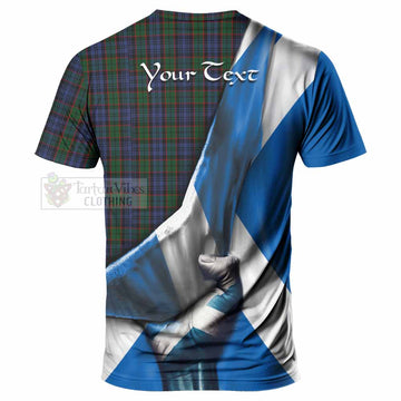 Fletcher Tartan T-Shirt with Family Crest Scotland Patriotic Style - Tartan Vibes Clothing