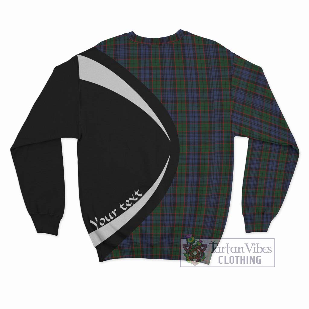 Fletcher Tartan Sweatshirt with Family Crest Circle Style - Tartan Vibes Clothing