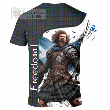 Fletcher Crest Tartan T-Shirt Inspired by the Freedom of Scottish Warrior - Tartan Vibes Clothing