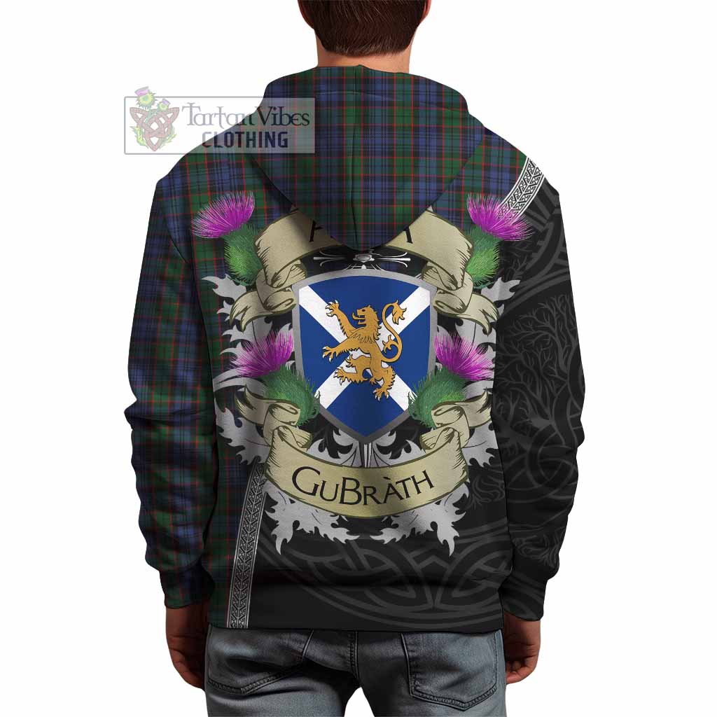Tartan Vibes Clothing Fletcher Tartan Family Crest Hoodie Lion Rampant Royal Thistle Shield Celtic Inspired