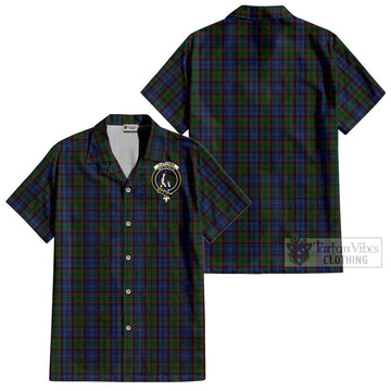 Fletcher Tartan Cotton Hawaiian Shirt with Family Crest Kid - Tartan Vibes Clothing