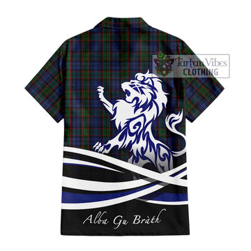 Fletcher Tartan Hawaiian Shirt with Alba Gu Brath Regal Lion Emblem