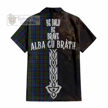 Fletcher Tartan Family Crest Hawaiian Shirt Alba Gu Brath Be Brave Lion Ancient Style