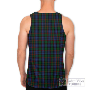 Fletcher Tartan Men's Tank Top with Family Crest DNA In Me Style - Tartanvibesclothing Shop
