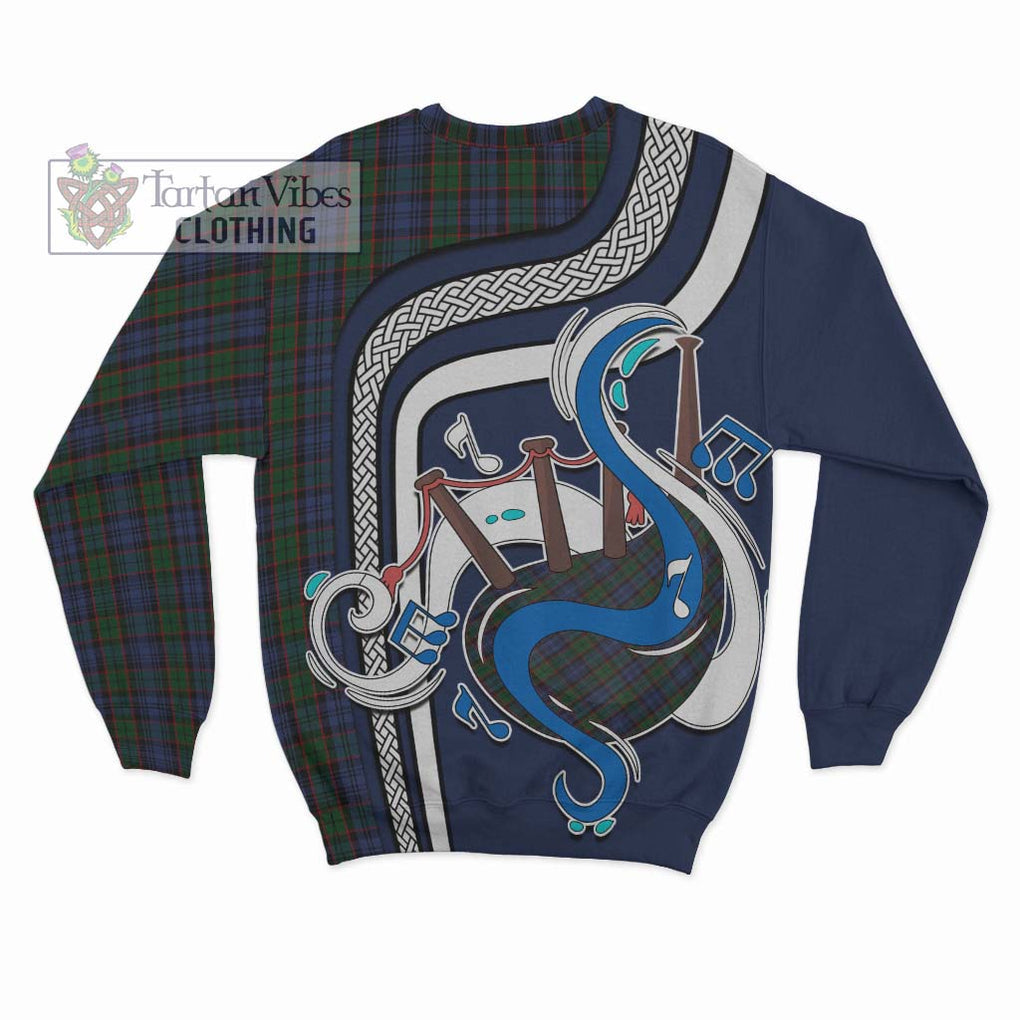 Fletcher Tartan Sweatshirt with Epic Bagpipe Style - Tartanvibesclothing Shop