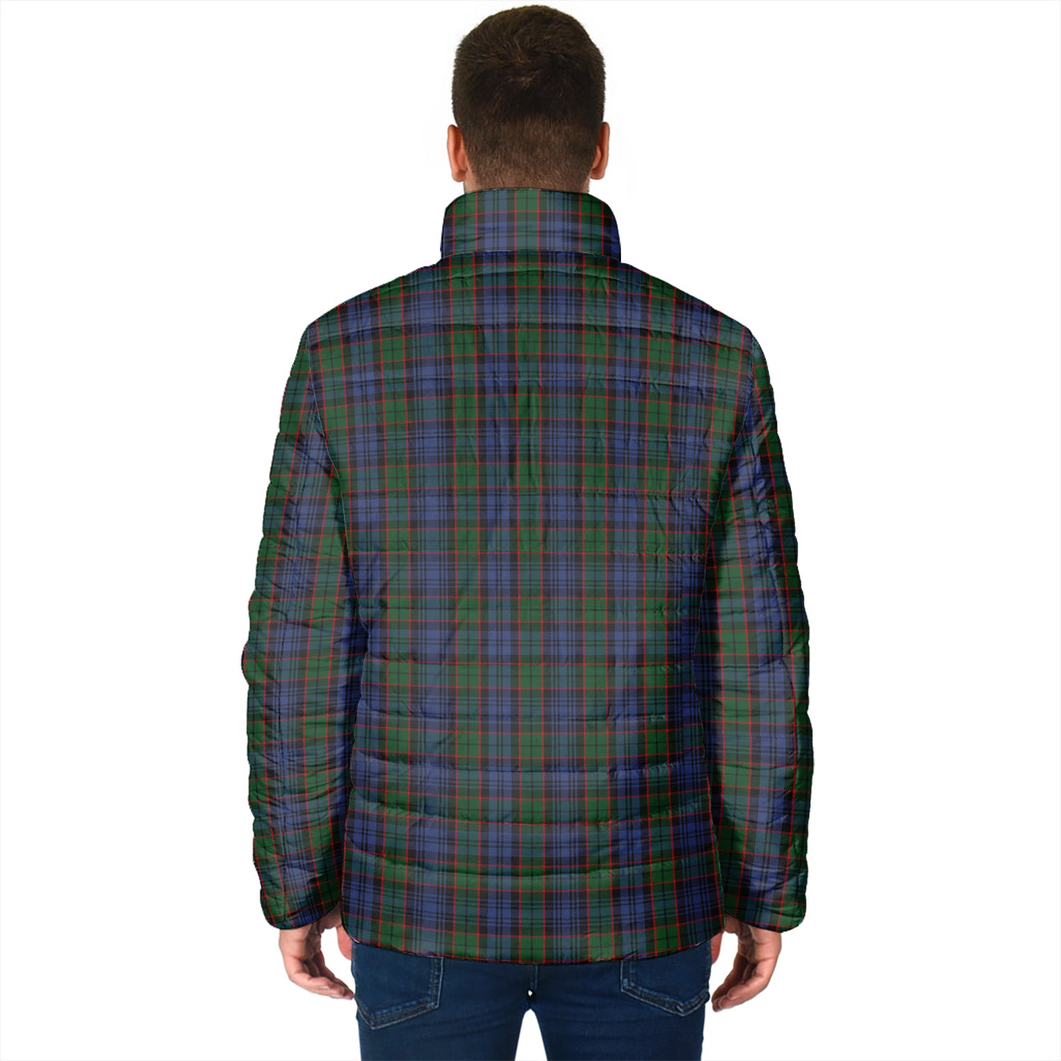Fletcher Tartan Padded Jacket with Family Crest - Tartan Vibes Clothing