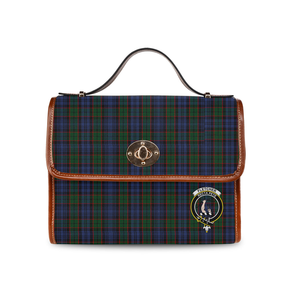 fletcher-tartan-leather-strap-waterproof-canvas-bag-with-family-crest