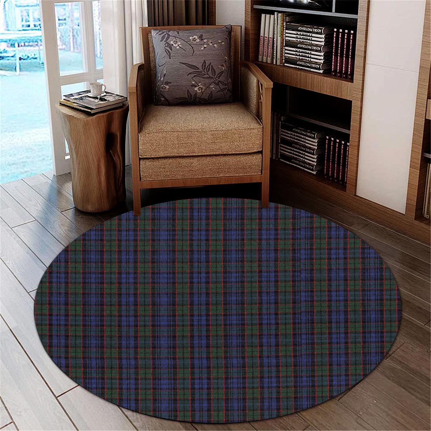 Fletcher Tartan Round Rug - Tartanvibesclothing
