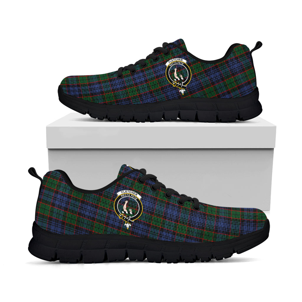 Fletcher Tartan Sneakers with Family Crest - Tartan Vibes Clothing