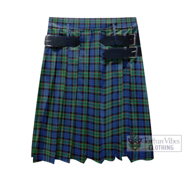 Fletcher Ancient Tartan Men's Pleated Skirt - Fashion Casual Retro Scottish Kilt Style