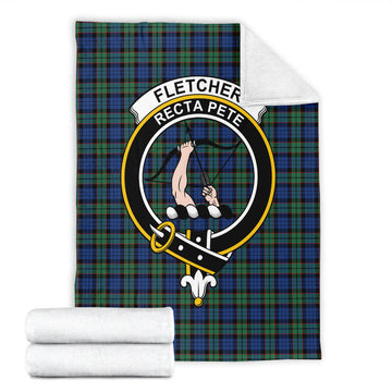Fletcher Ancient Tartan Blanket with Family Crest