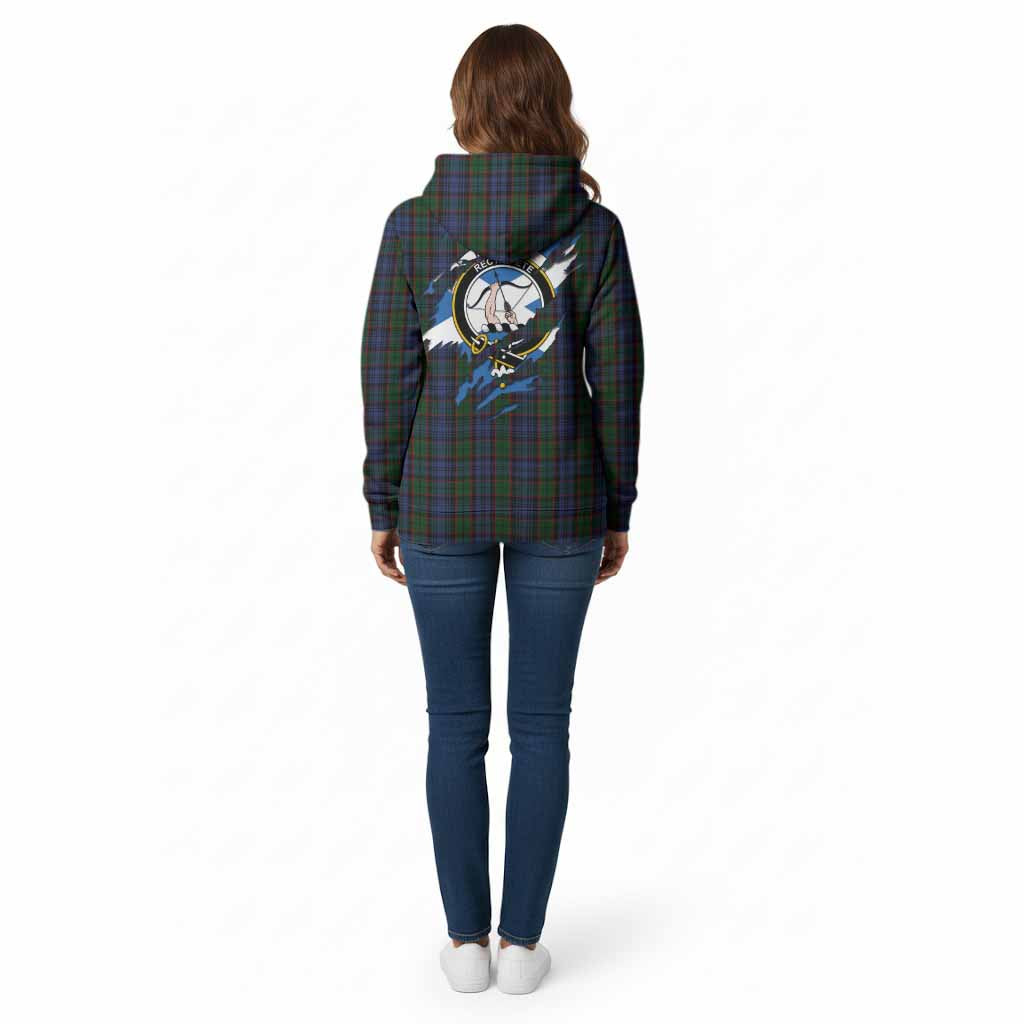 Fletcher Clan Crest In Me Tartan Cotton Hoodie Scotland Flag Style