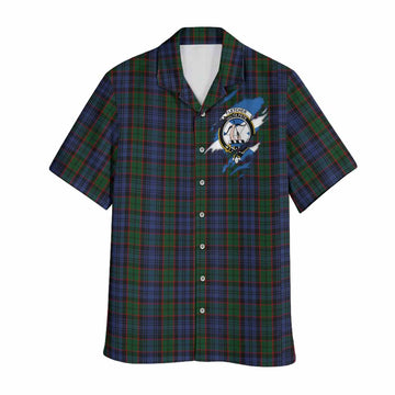 Fletcher Clan Crest In Me Tartan Hawaiian Shirt Scotland Flag Style