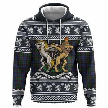 Fletcher Clan Tartan Crest Christmas Hoodie Coat of Arms Funny Style