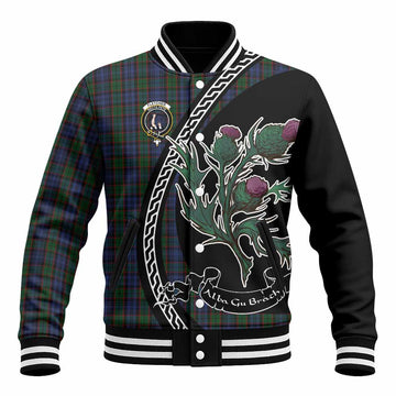 Fletcher Family Crest Tartan Baseball Jacket Alba Thistle Inspired