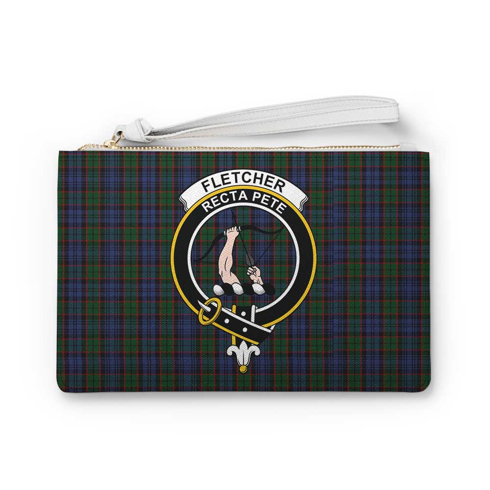 Tartan Vibes Clothing Fletcher Family Crest Tartan Clutch Bag