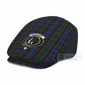 Fletcher Family Crest Tartan Jeff Cap, Tartan Flat Cap