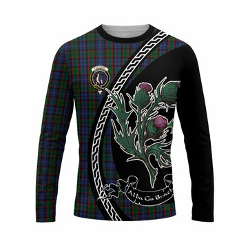 Fletcher Family Crest Tartan Long Sleeve T-Shirt Alba Thistle Inspired - Tartan Vibes Clothing