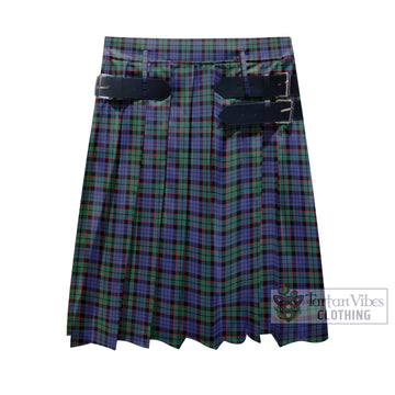 Fletcher Modern Tartan Men's Pleated Skirt - Fashion Casual Retro Scottish Kilt Style