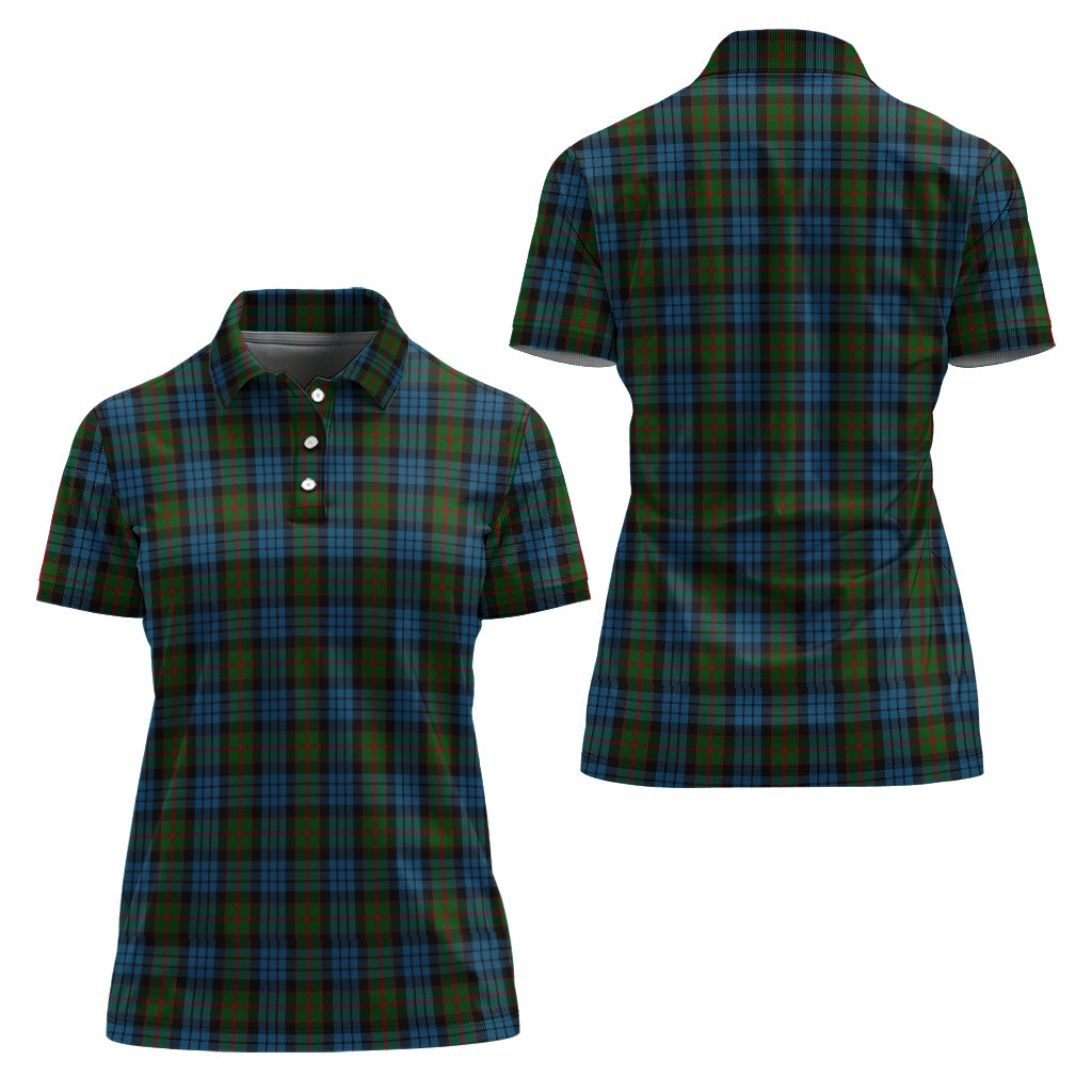 fletcher-of-dunans-tartan-polo-shirt-for-women