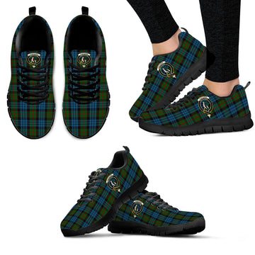 Fletcher of Dunans Tartan Sneakers with Family Crest