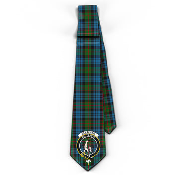Fletcher of Dunans Tartan Classic Necktie with Family Crest