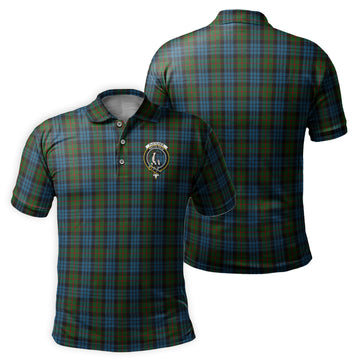 Fletcher of Dunans Tartan Men's Polo Shirt with Family Crest