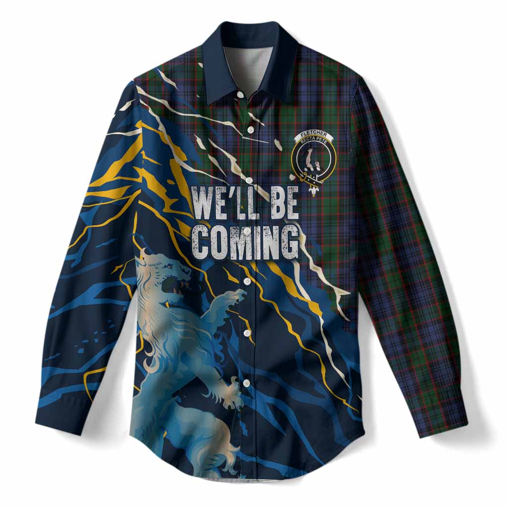 Fletcher Scotland Tartan Women Casual Shirt WC2026 Football - We'll Be Coming