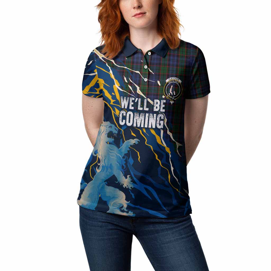 Fletcher Scotland Tartan Women Polo Shirt WC2026 Football - We'll Be Coming